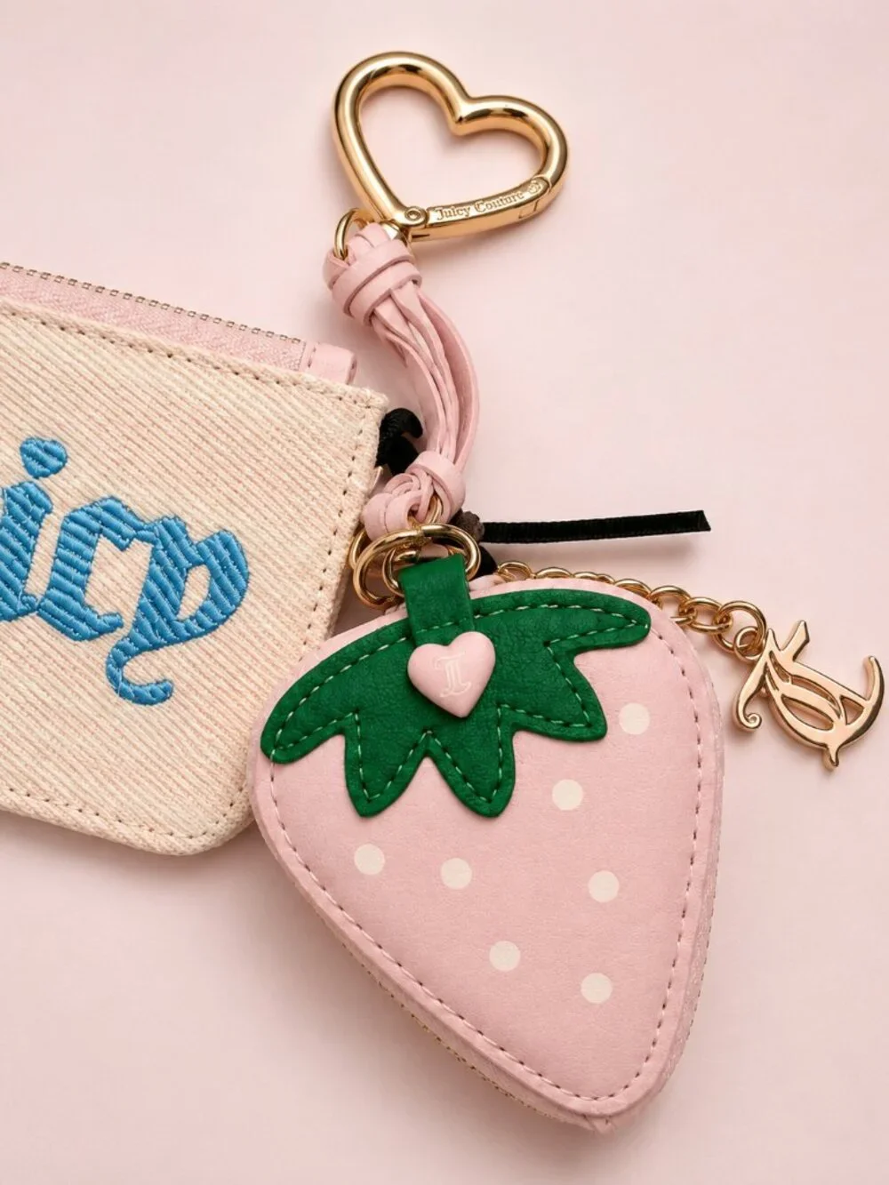 Juicy Couture Paradise Mini Bundle Strawberry Coin Pouch Cardholder NWT